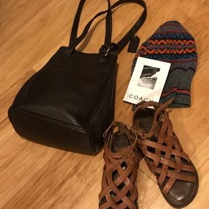 Vintage Coach Bucket Bag/Crossbody Dk Choc